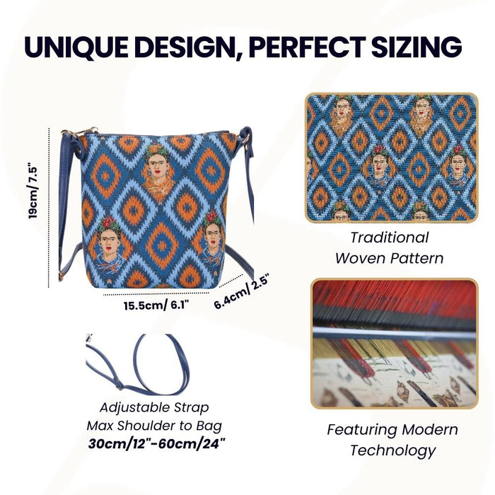 SLING-FKICON | FRIDA KAHLO SLING BAG PURSE CROSSBODY