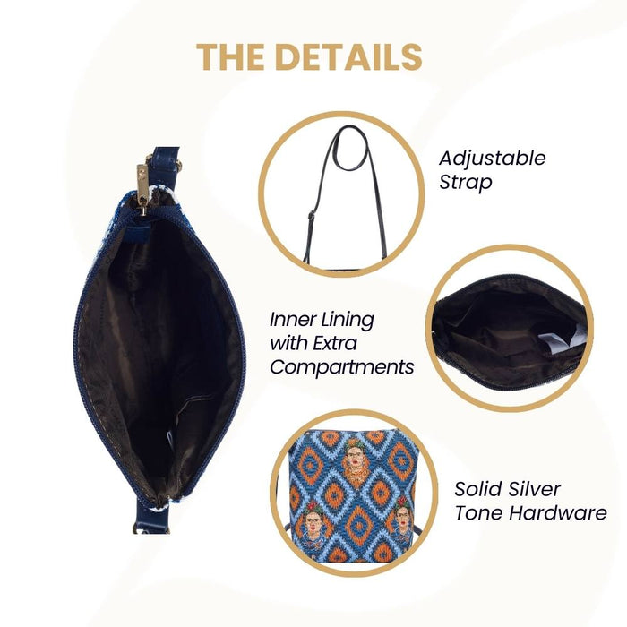 SLING-FKICON | FRIDA KAHLO SLING BAG PURSE CROSSBODY