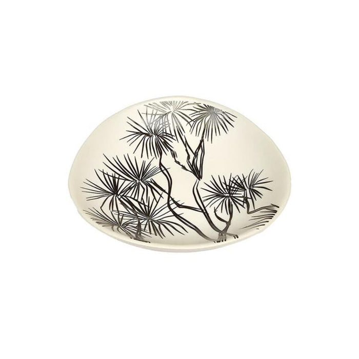 Jo Luping Small Porcelain Ti Kouka Bowl (10cm) - Black On White | Koop.co.nz