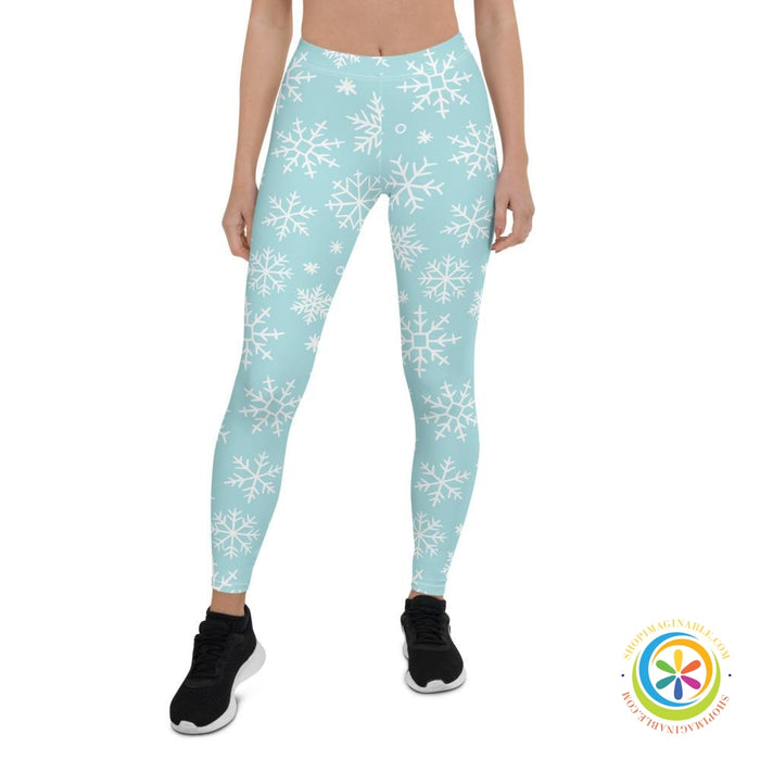 Snowflake Full Length Leggings-ShopImaginable.com