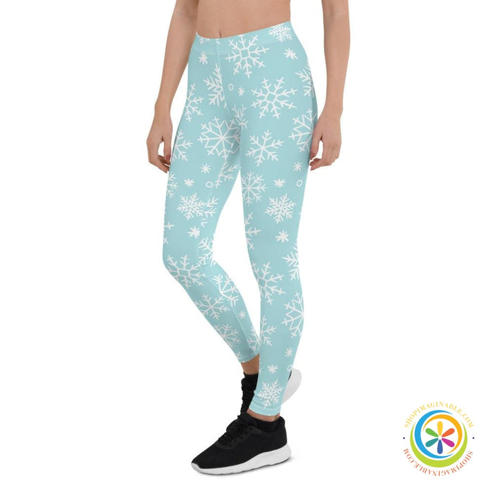 Snowflake Full Length Leggings-ShopImaginable.com