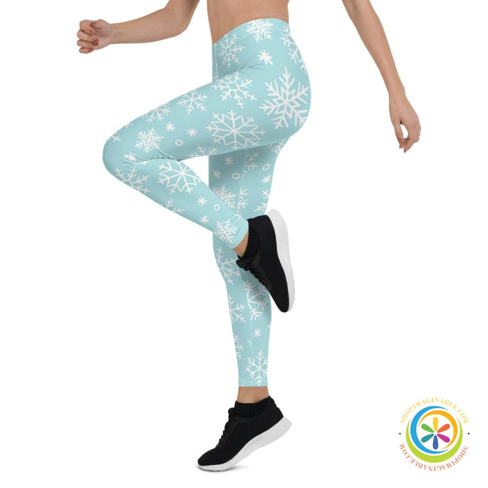 Snowflake Full Length Leggings-ShopImaginable.com