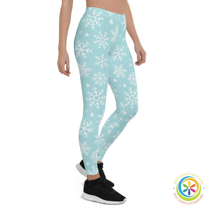 Snowflake Full Length Leggings-ShopImaginable.com