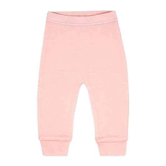 Solid Pink 100% Cotton Baby Pajama Pants – Soft Elastic Waist Sleep Bottoms