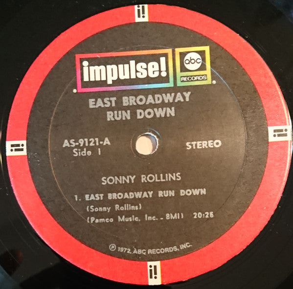 Sonny Rollins - East Broadway Run Down (LP) [US] 1972 RP (Very Good Plus (VG+))