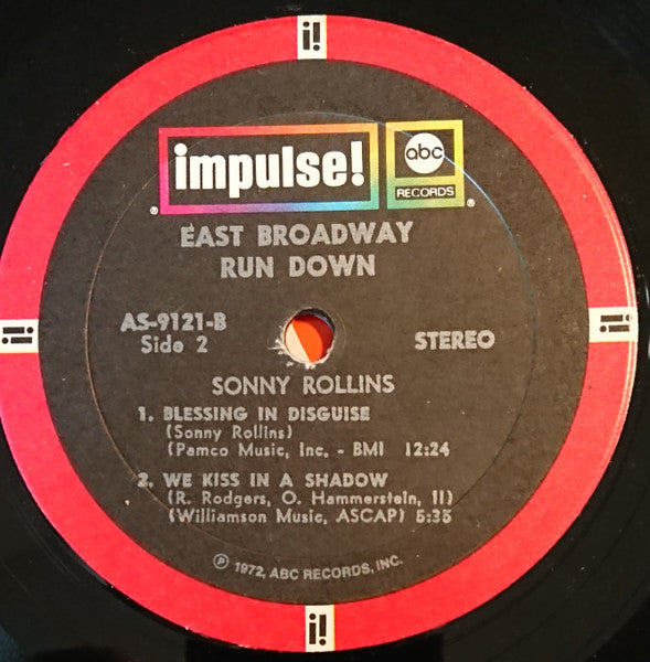 Sonny Rollins - East Broadway Run Down (LP) [US] 1972 RP (Very Good Plus (VG+))