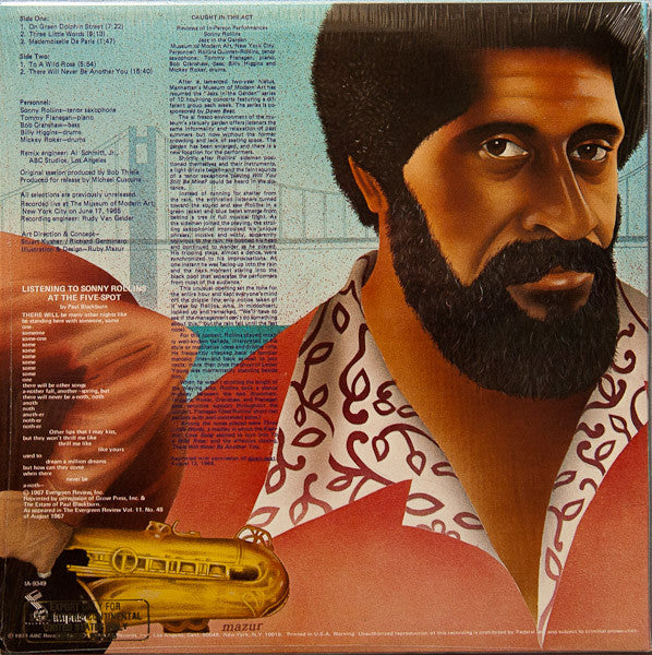 Sonny Rollins - There Will Never Be Another You (LP) [US] 1st (Very Good Plus (VG+))