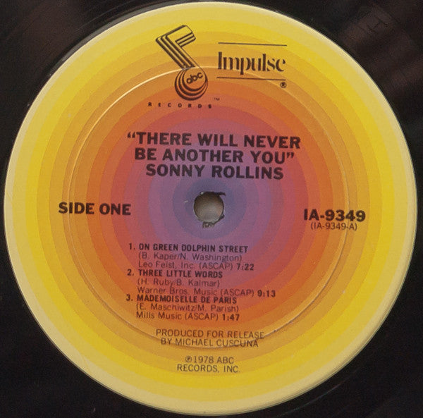 Sonny Rollins - There Will Never Be Another You (LP) [US] 1st (Very Good Plus (VG+))
