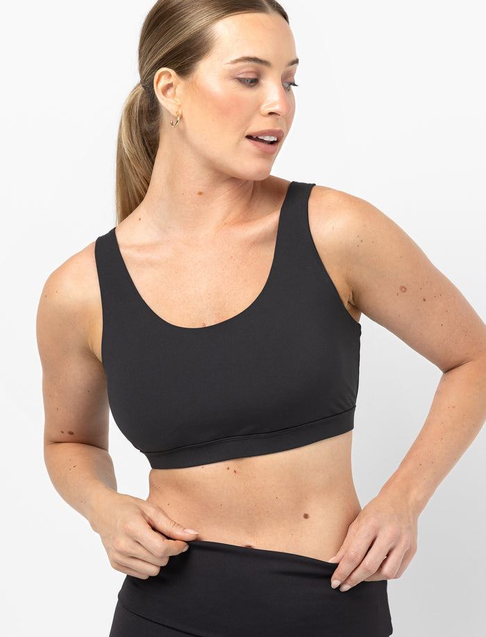 Soutien-gorge de sport croisé au dos pour femme