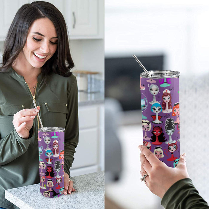 Spooky Dolls Purple • Tall Tumbler 20oz