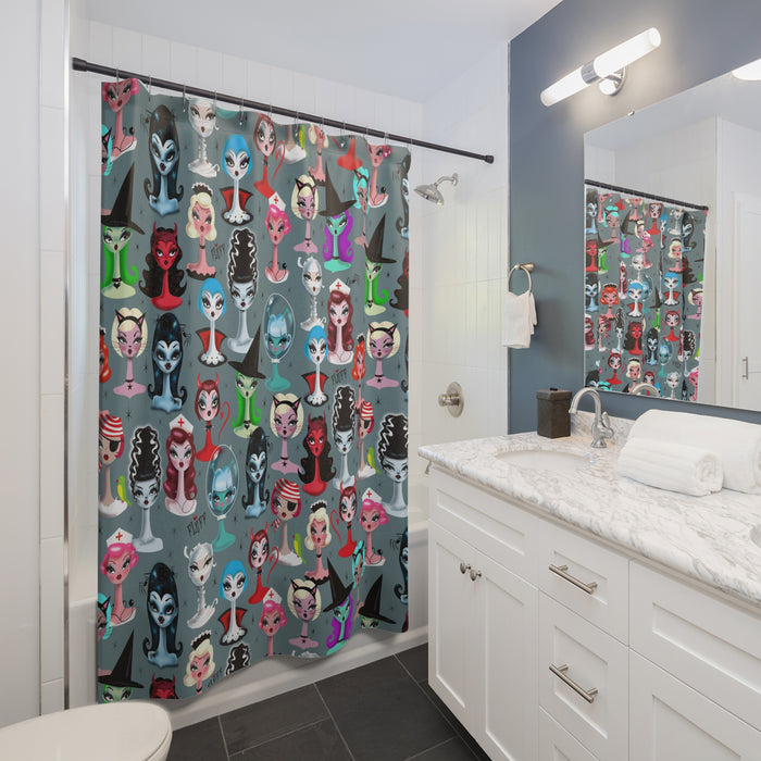 Spooky Dolls • Shower Curtain