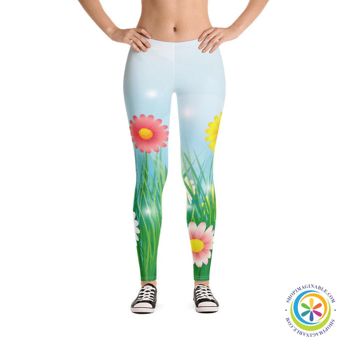 Spring In Bloom Full Length Leggings-ShopImaginable.com