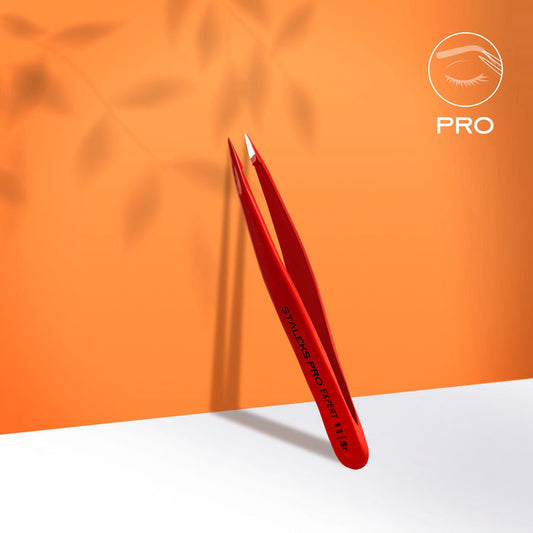 Staleks Eyebrow tweezers EXPERT 11 Type 5 Red (point) Eyebrow tweezers Staleks