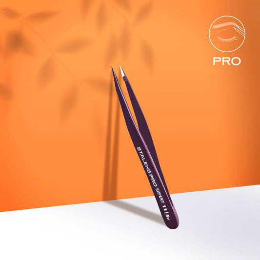 Staleks Eyebrow tweezers EXPERT 11 Type 5 Violet (point) Eyebrow tweezers Staleks
