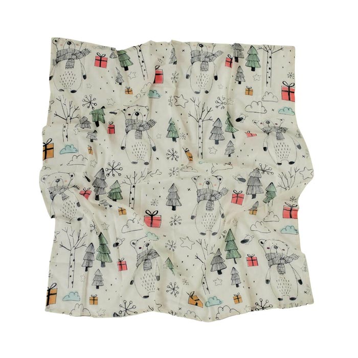 Di Lusso Living Starlight Bear Baby Muslin Swaddle | Koop.co.nz