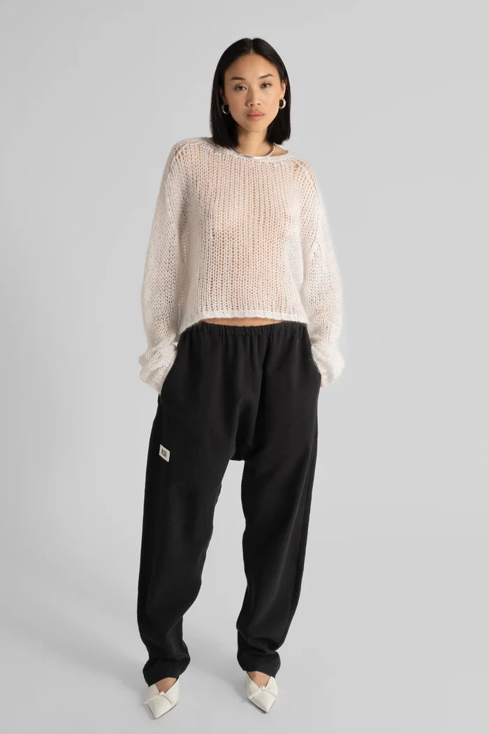 STEPHL Cropped Sweater Off White