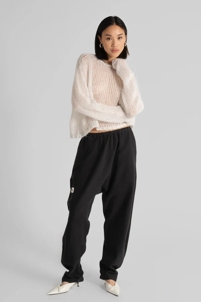 STEPHL Cropped Sweater Off White