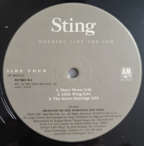 Sting - ...Nothing Like The Sun (LP) [US] 1st (Near Mint (NM or M-))