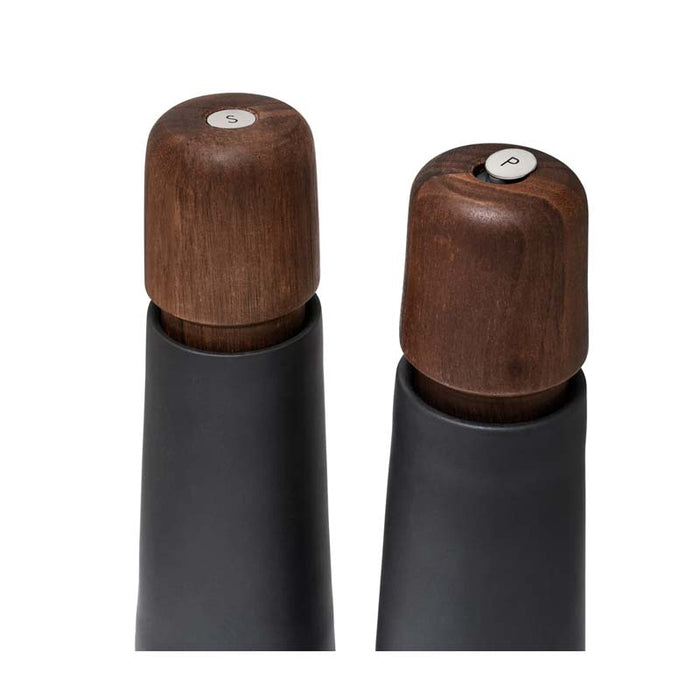 CrushGrind Stockholm Mill - Walnut & Black Porcelain (17cm) | Koop.co.nz