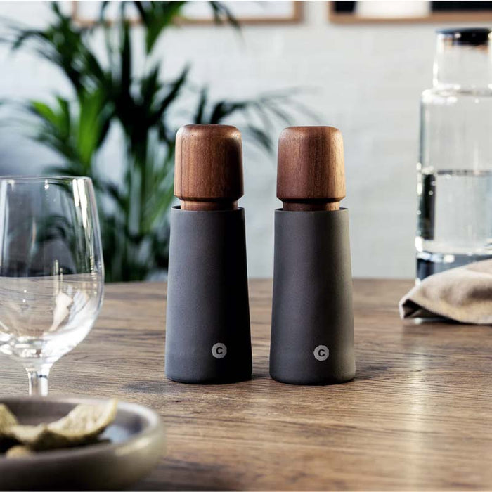 CrushGrind Stockholm Mill - Walnut & Black Porcelain (17cm) | Koop.co.nz