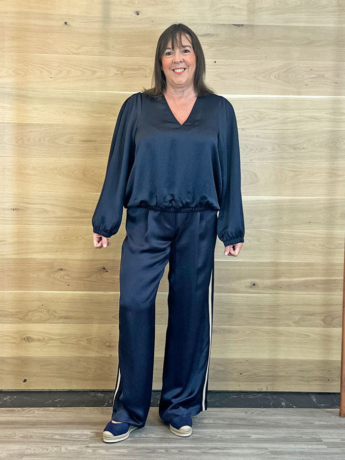 Summum Silky Touch Blouse Midnight Blue