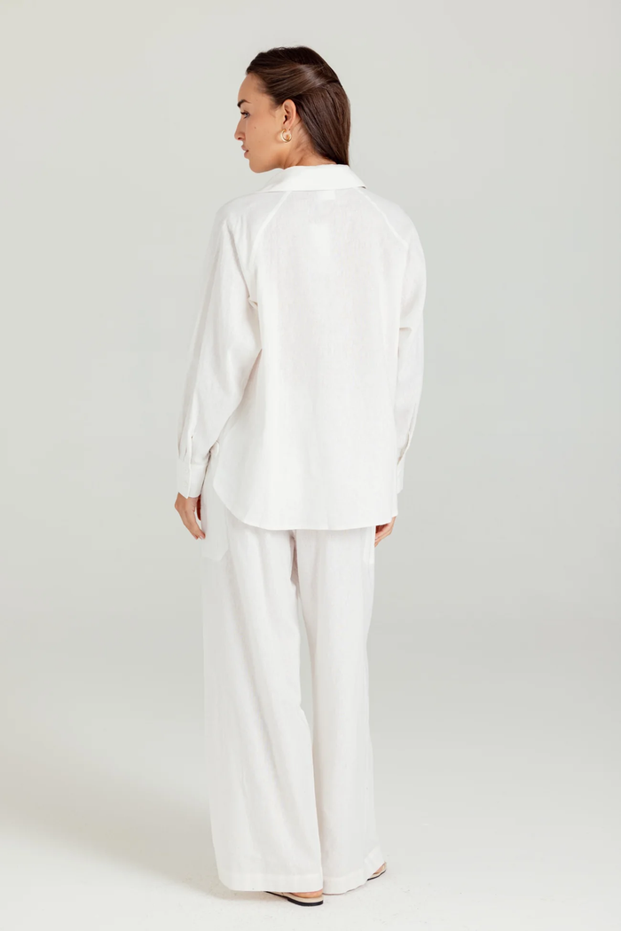 Sundays Solid Linen Adora Shirt