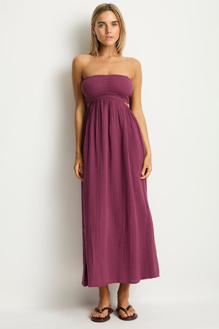 Sunset Cutaway Bandeau Dress