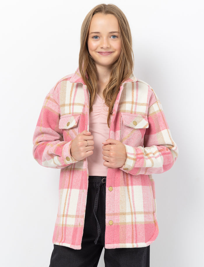 Surchemise à carreaux pour ado fille