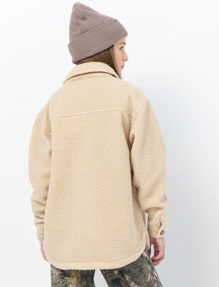 Surchemise en sherpa unie pour ado fille
