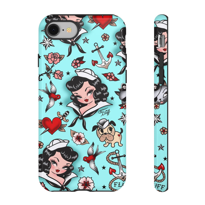 Suzy Sailor Girl on Light Blue • Phone Case