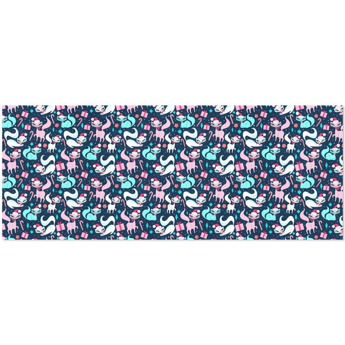 Swanky Kittens Christmas Dark Blue • Gift Wrap Paper 3 Rolls