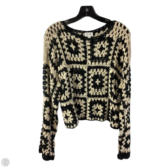 Sweater By Cmc In Black & Tan, Size: S