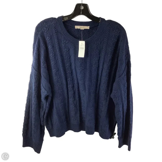 Sweater By Loft In Blue, Size: L