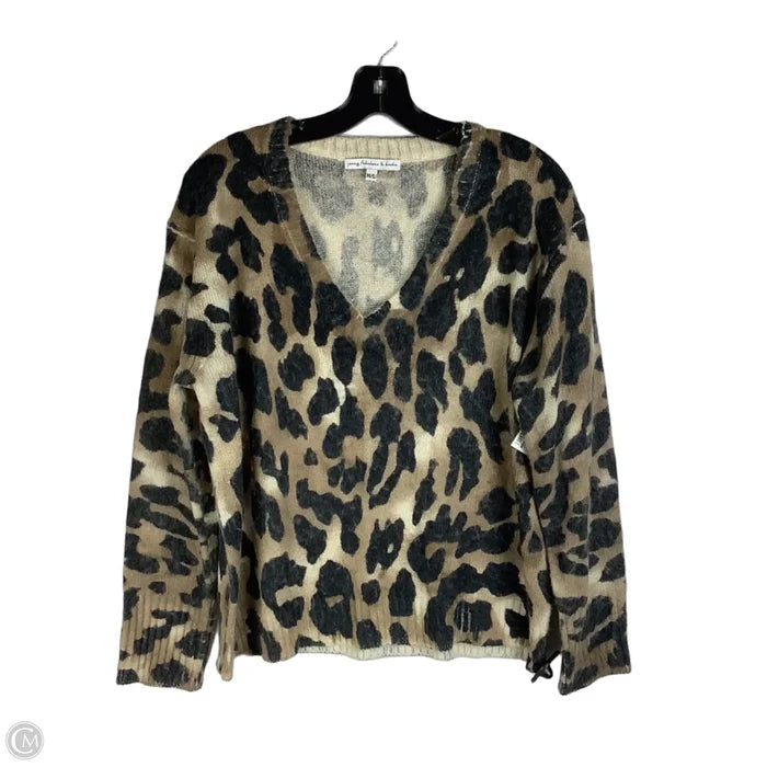 Sweater By Young Fabulous & Broke In Animal Print, Size: M/L