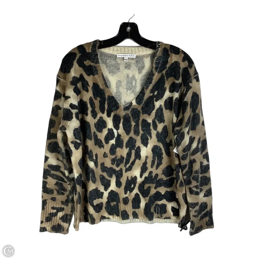 Sweater By Young Fabulous & Broke In Animal Print, Size: M/L