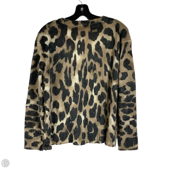 Sweater By Young Fabulous & Broke In Animal Print, Size: M/L