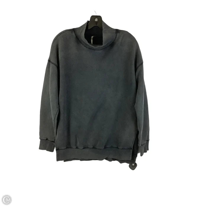 Sweatshirt Collar By Free People In Grey, Size: M