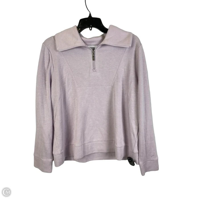 Sweatshirt Crewneck By Chicos In Purple, Size: L