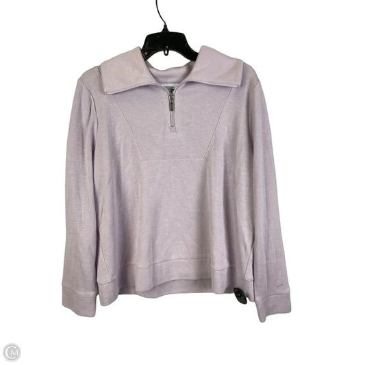 Sweatshirt Crewneck By Chicos In Purple, Size: L