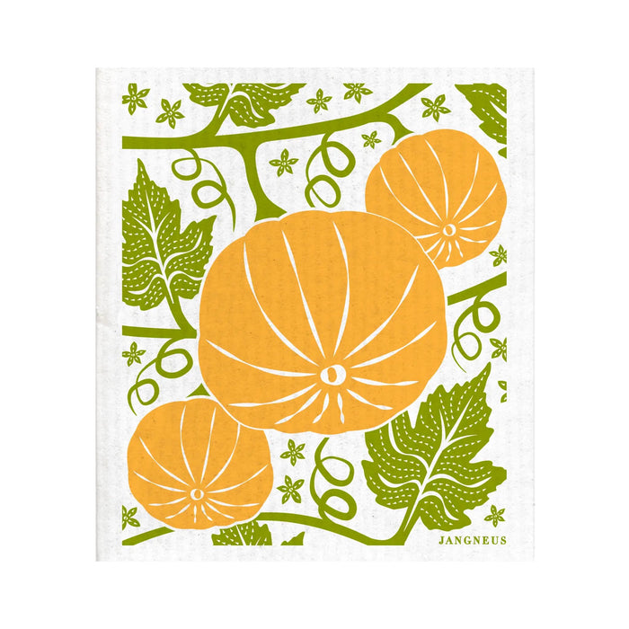 Swedish Dishcloth - Pumpkins - Ochre
