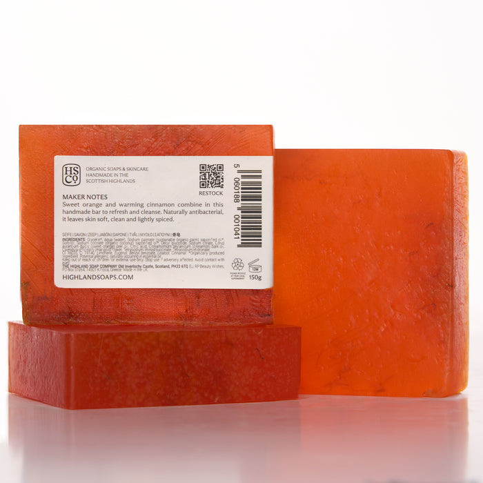 Sweet Orange & Cinnamon Soap 150g