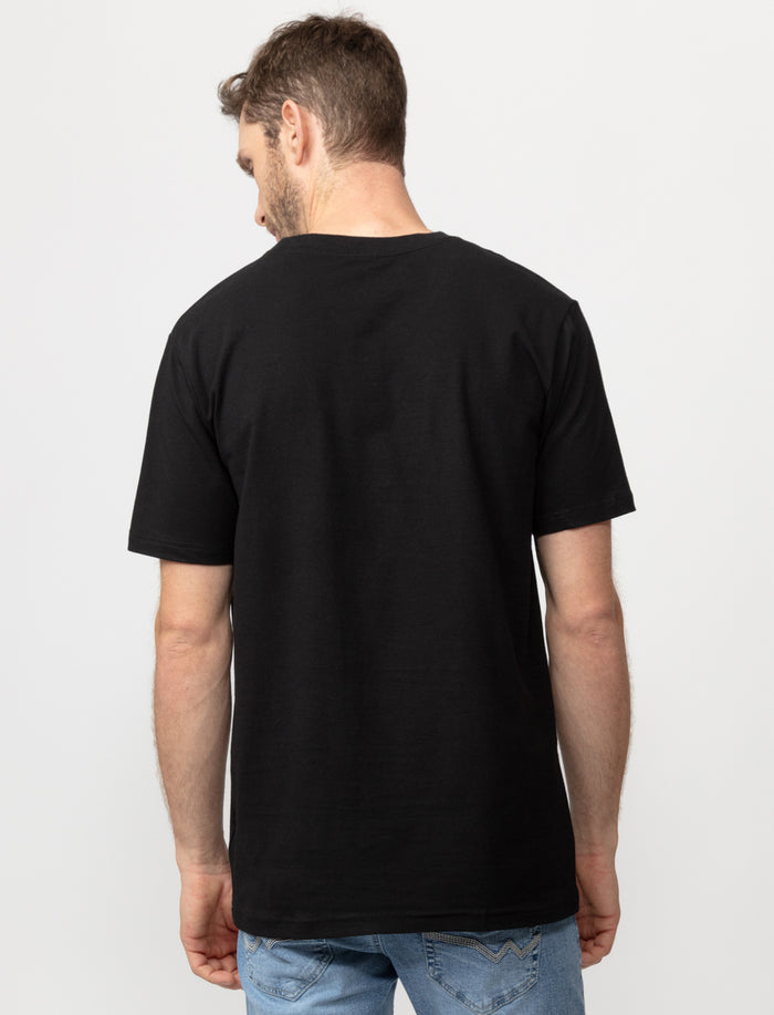 T-shirt à col en V en coton bio