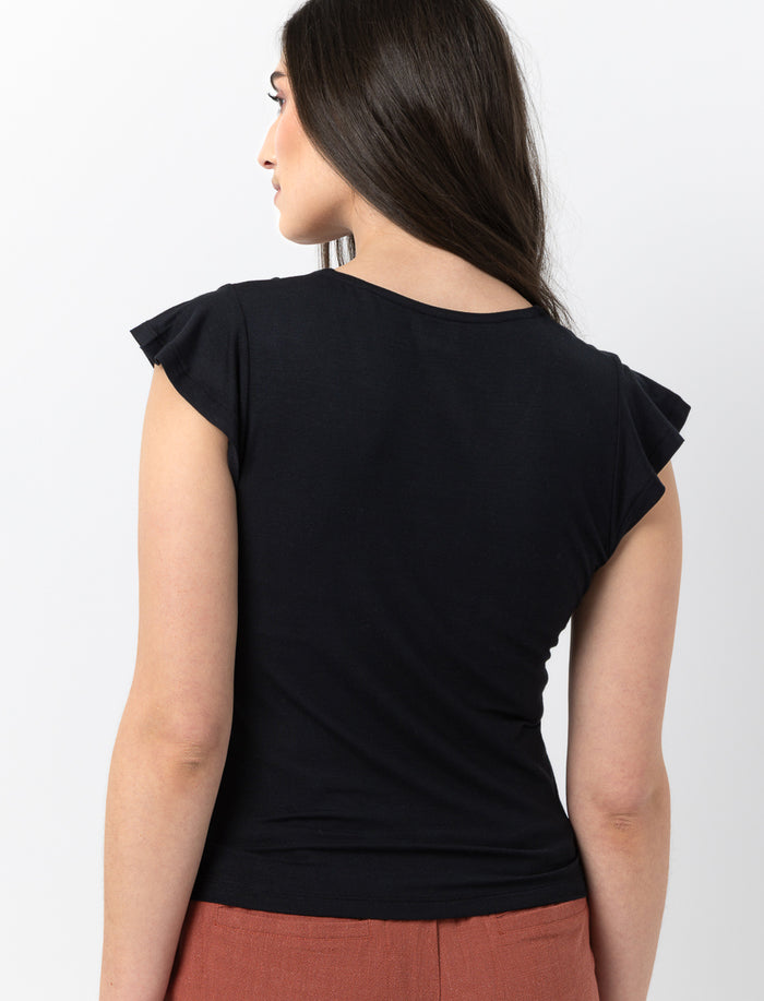 T-shirt à col en V