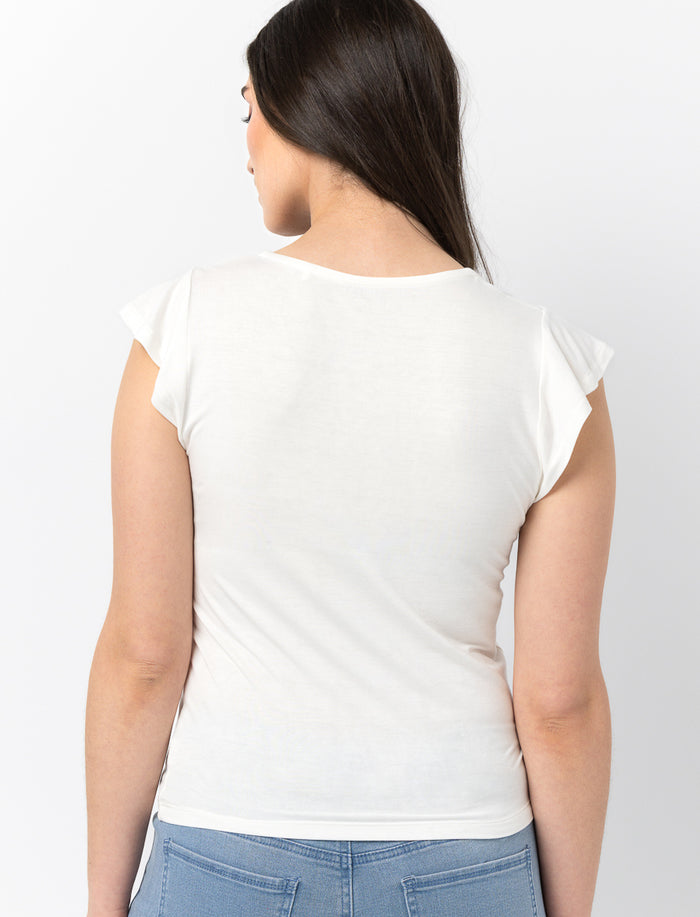 T-shirt à col en V