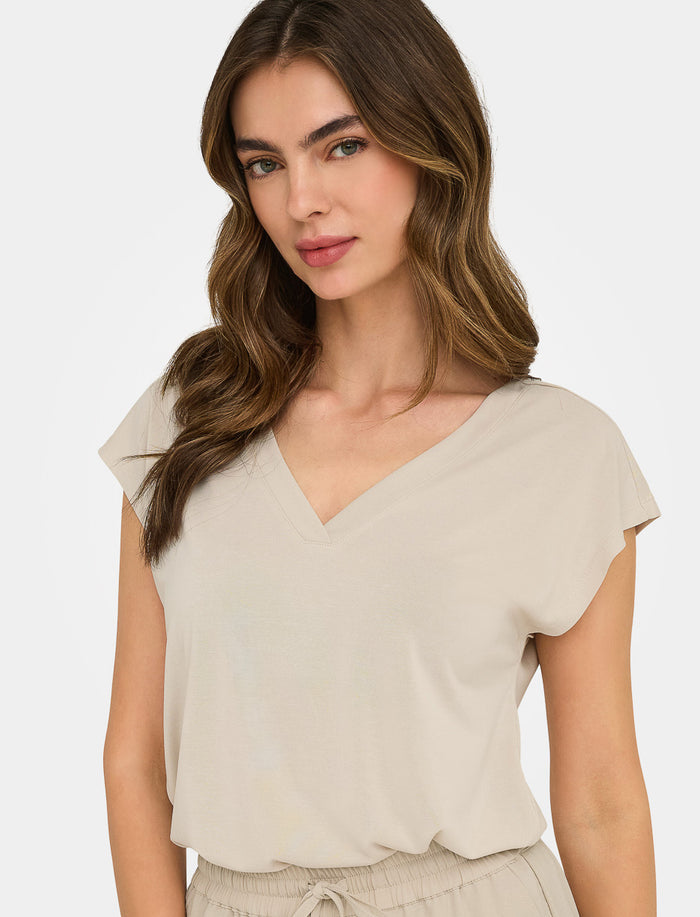 T-shirt à col en V