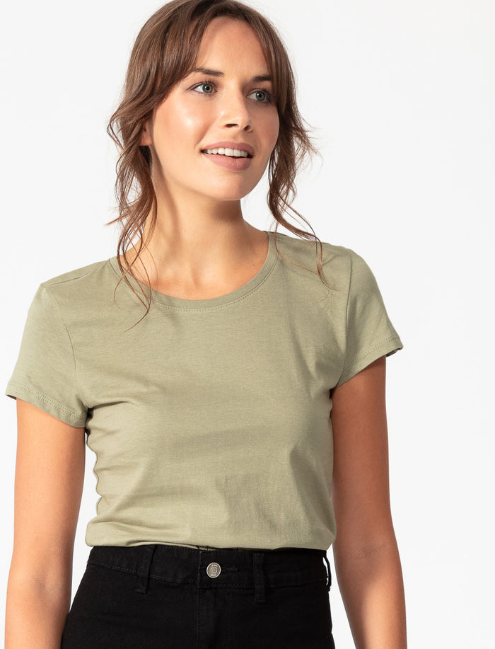 T-shirt à col rond uni