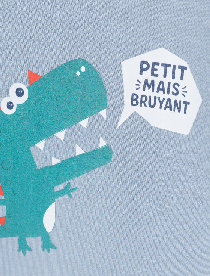 T-shirt à effet superposé pour petit garçon