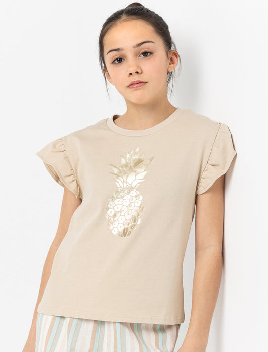 T-shirt à imprimé ananas Tropicana