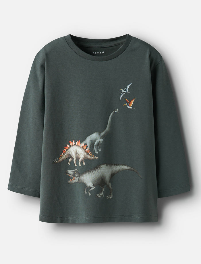 T-shirt à imprimé dinosaures - petit garçon