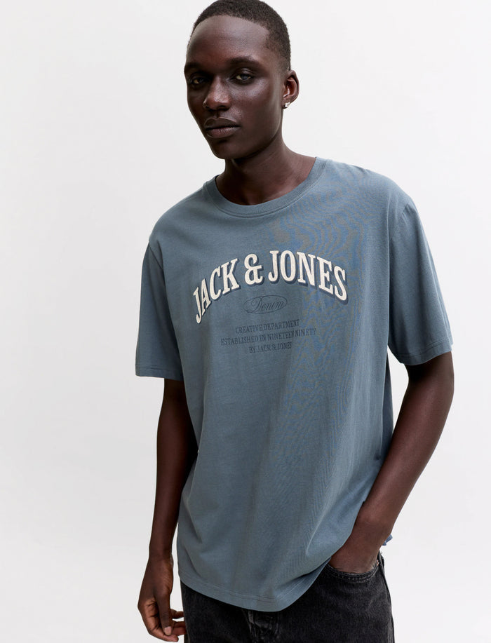 T-shirt à logo à col rond pour homme